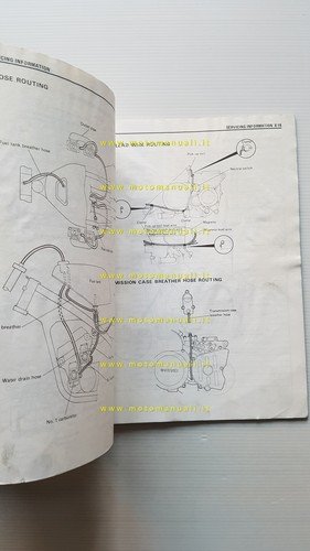 SUZUKI RG 500 GAMMA 1985-87 manuale officina INGLESE originale workshop …