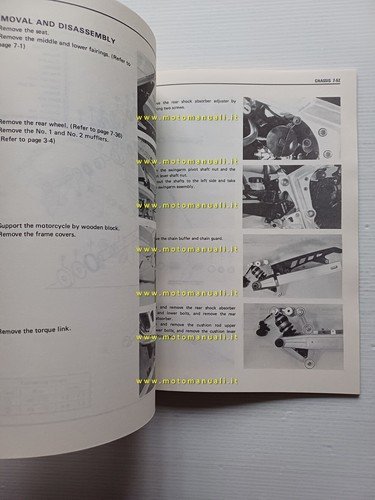 SUZUKI RG 500 GAMMA 1985-87 manuale officina INGLESE originale workshop …