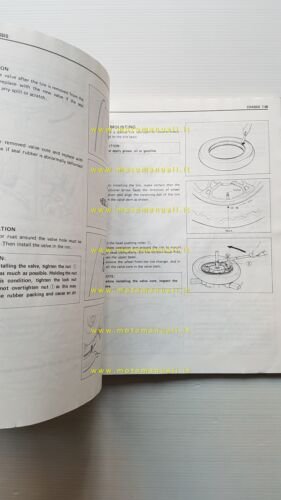 SUZUKI RG 500 GAMMA 1985-87 manuale officina INGLESE originale workshop …