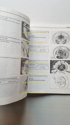 SUZUKI RG 500 GAMMA 1985-87 manuale officina INGLESE originale workshop …