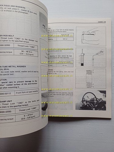 SUZUKI RG 500 GAMMA 1985-87 manuale officina INGLESE originale workshop …