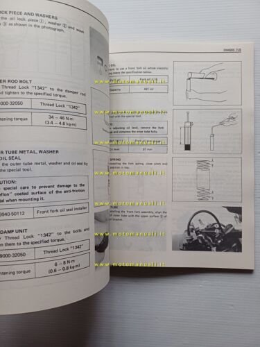 SUZUKI RG 500 GAMMA 1985-87 manuale officina INGLESE originale workshop …