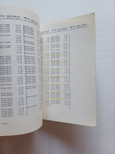 Suzuki RG 500 VI GP 1981 catalogo ricambi originale Spare …