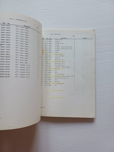 Suzuki RG 500 VI GP 1981 catalogo ricambi originale Spare …