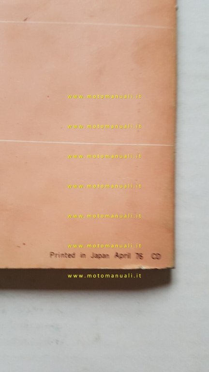 Suzuki RM 100-RM 125 M-S-A 1976 manuale officina INGLESE originale …