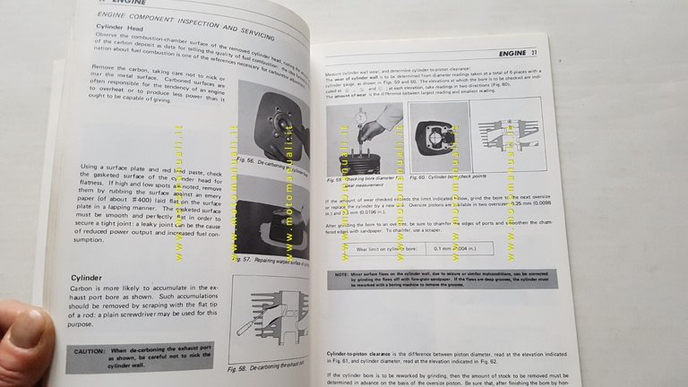 Suzuki RM 100-RM 125 M-S-A 1976 manuale officina INGLESE originale …