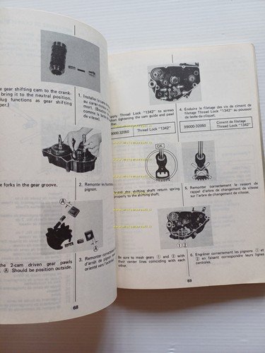 Suzuki RM 125 1982-83 Cross manuale uso manutenzione originale