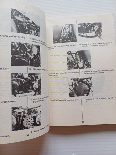 Suzuki RM 125 1982-83 Cross manuale uso manutenzione originale