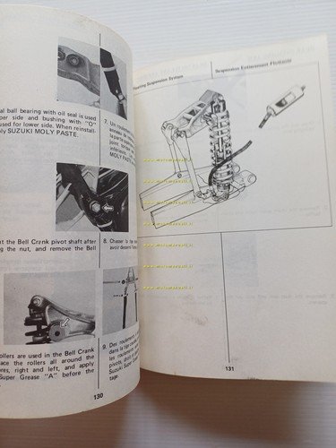 Suzuki RM 125 1982-83 Cross manuale uso manutenzione originale