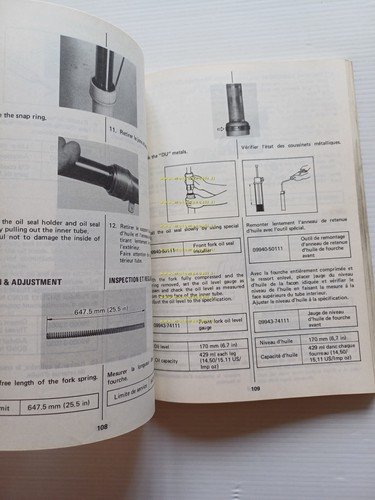 Suzuki RM 125 1982-83 Cross manuale uso manutenzione originale