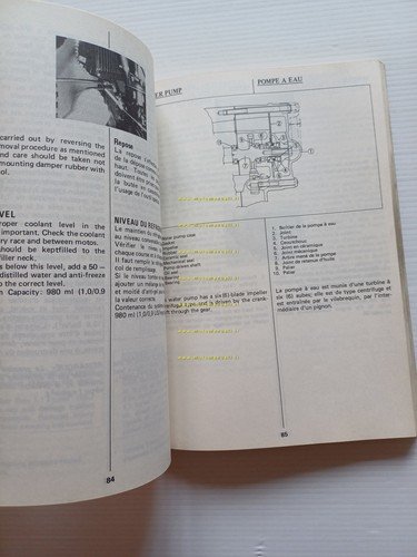 Suzuki RM 125 1982-83 Cross manuale uso manutenzione originale