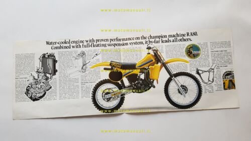 Suzuki RM 125 1982 depliant originale inglese