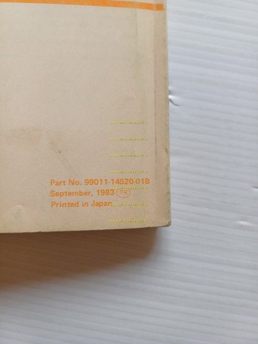 Suzuki RM 125 1983-84 Cross manuale uso manutenzione originale