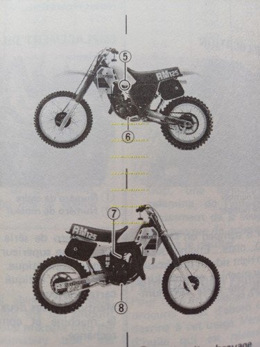 Suzuki RM 125 1983-84 Cross manuale uso manutenzione originale