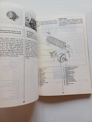 Suzuki RM 125 1983-84 Cross manuale uso manutenzione originale