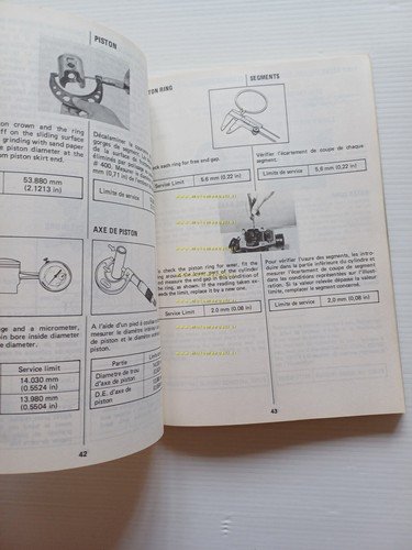 Suzuki RM 125 1983-84 Cross manuale uso manutenzione originale