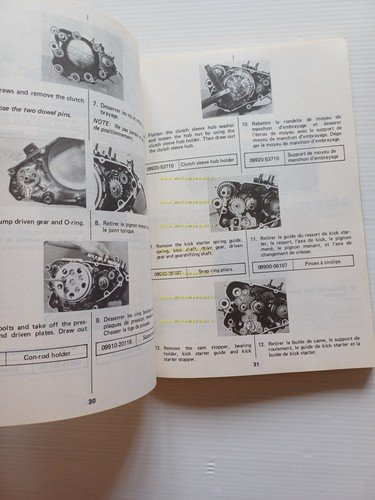 Suzuki RM 125 1983-84 Cross manuale uso manutenzione originale