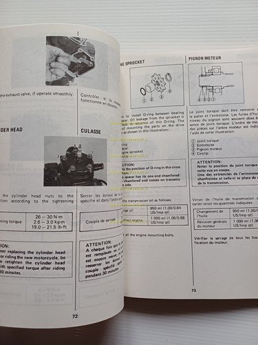 Suzuki RM 125 1987-88 Cross manuale uso manutenzione originale inglese …