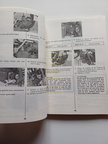 Suzuki RM 125 1987-88 Cross manuale uso manutenzione originale inglese …