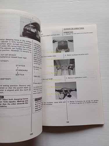 Suzuki RM 125 1987-88 Cross manuale uso manutenzione originale inglese …