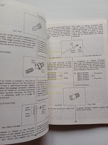 Suzuki RM 125 1987-88 Cross manuale uso manutenzione originale inglese …