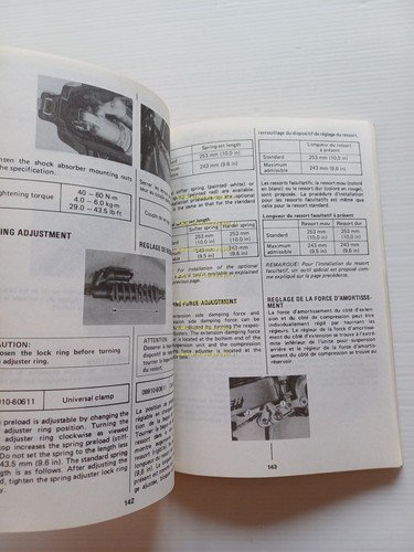 Suzuki RM 125 1989-90 manuale uso manutenzione libretto originale