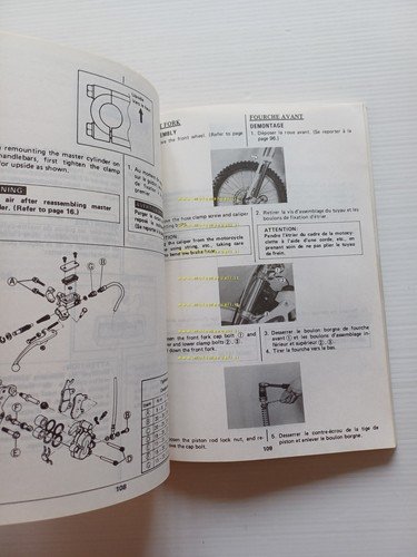 Suzuki RM 125 1989-90 manuale uso manutenzione libretto originale