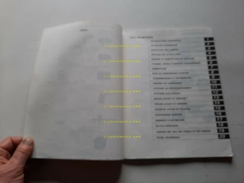 Suzuki RM 125 Cross 1990 manuale uso originale Francese workshop …