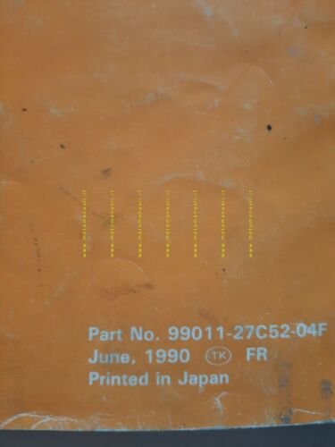 Suzuki RM 125 Cross 1990 manuale uso originale Francese workshop …