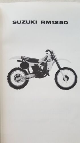 Suzuki RM 125 D 1982 Cross catalogo ricambi originale spare …