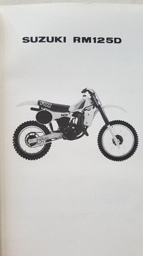 Suzuki RM 125 D 1982 Cross catalogo ricambi originale spare …