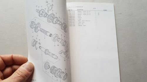 Suzuki RM 125 D 1982 Cross catalogo ricambi originale spare …