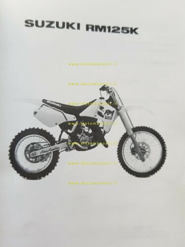 Suzuki RM 125 K cross 1988 catalogo ricambi originale spare …