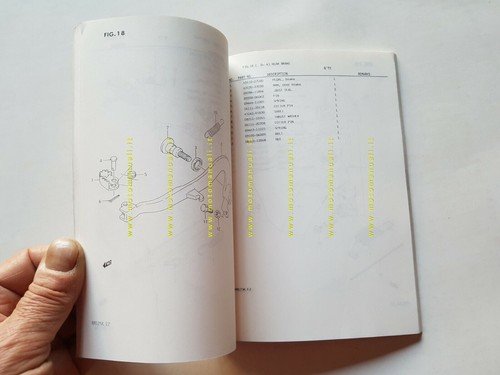 Suzuki RM 125 K cross 1988 catalogo ricambi originale spare …