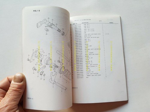 Suzuki RM 125 K cross 1988 catalogo ricambi originale spare …