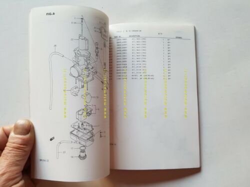 Suzuki RM 125 K cross 1988 catalogo ricambi originale spare …