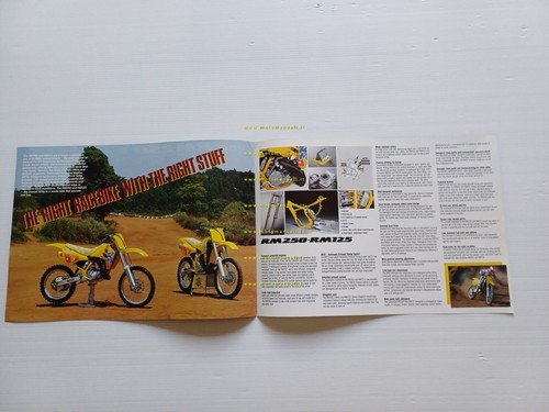 SUZUKI RM 250 - RM 125 Cross 1990-91 depliant INGLESE …