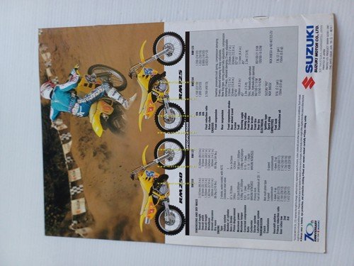 SUZUKI RM 250 - RM 125 Cross 1991 cartella stampa …