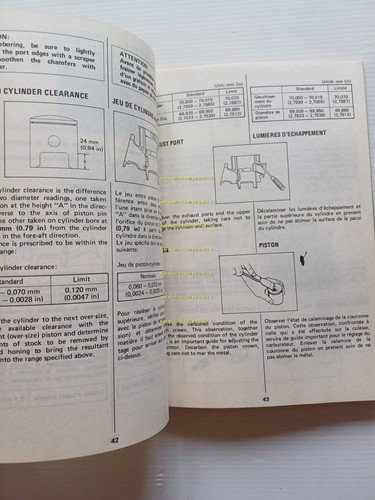 Suzuki RM 250 1983-84 Cross manuale uso manutenzione originale