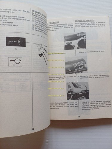 Suzuki RM 250 1983-84 Cross manuale uso manutenzione originale