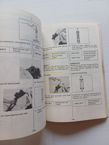 Suzuki RM 250 1983-84 Cross manuale uso manutenzione originale