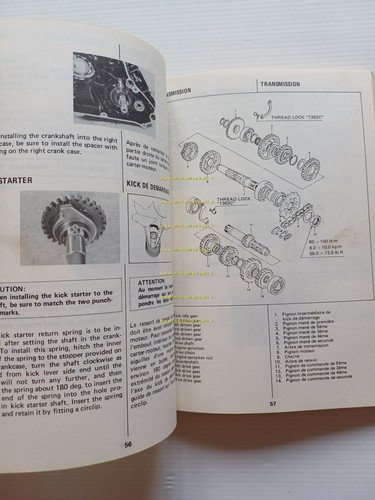 Suzuki RM 250 1983-84 Cross manuale uso manutenzione originale