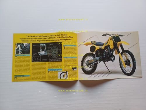 Suzuki RM 250 1983 depliant originale inglese