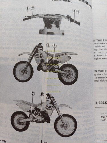 Suzuki RM 250 1988-89 Cross manuale uso manutenzione originale