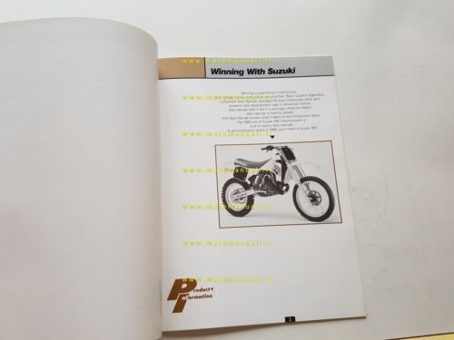 Suzuki RM 250 1988 cartella stampa originale