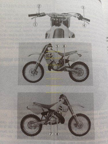 Suzuki RM 250 1989-90 Cross manuale uso manutenzione originale