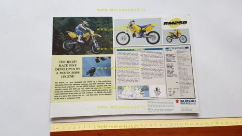 Suzuki RM 250 1989 depliant originale inglese