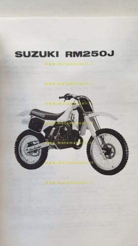 SUZUKI RM 250 J 1987-88 catalogo ricambi originale Spare Parts …