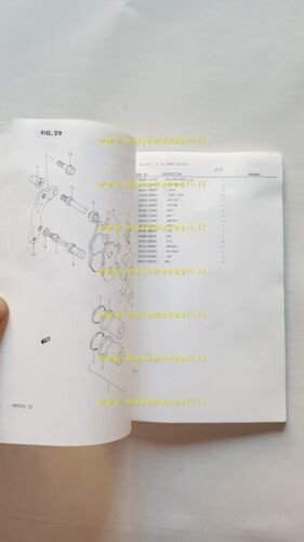 SUZUKI RM 250 J 1987-88 catalogo ricambi originale Spare Parts …