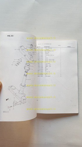 SUZUKI RM 250 J 1987-88 catalogo ricambi originale Spare Parts …